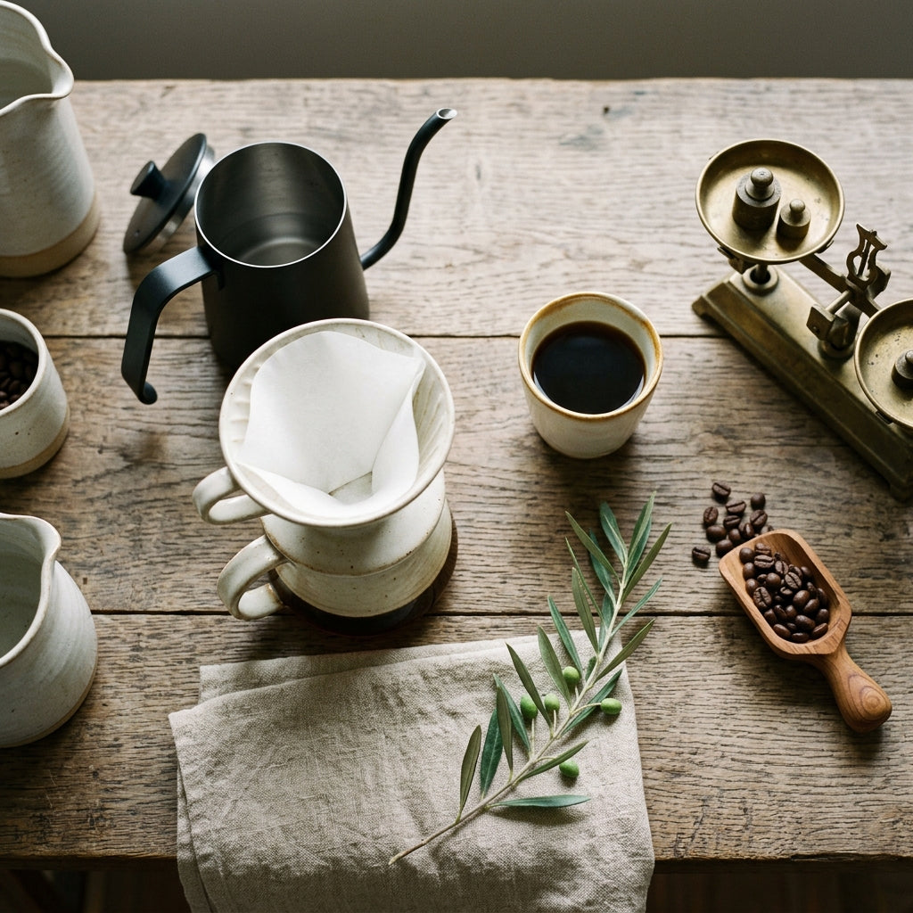 コーヒー器具一式・ハンドドリップの静物